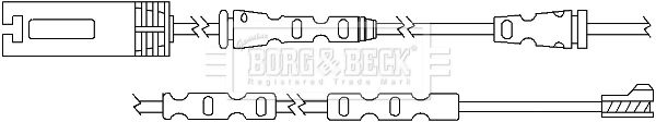 BORG & BECK Сигнализатор, износ тормозных колодок BWL3059